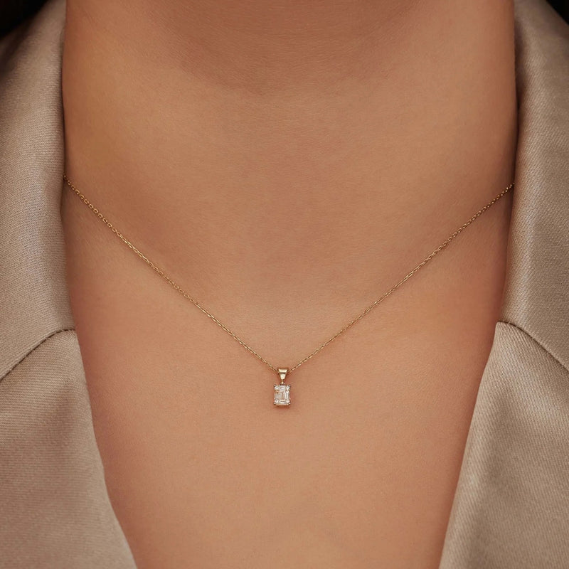 Isabel Bernard De la Paix Maxime 14 Carat Golden Necklace | diamond 0.11 ct | IBD350017-zoom-