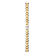 Violet Hamden Sunrise Gold Coloured and Silver Coloured Steel Watch strap (14 mm) VH43003