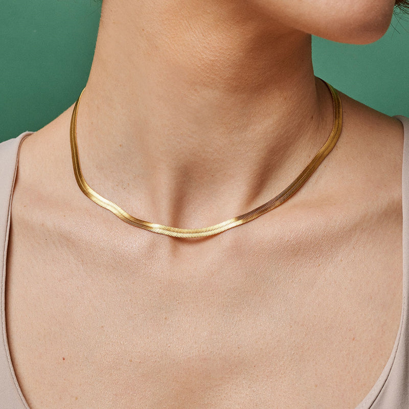 ENAMEL Copenhagen 18 karat gold plated Necklace N61G-zoom-