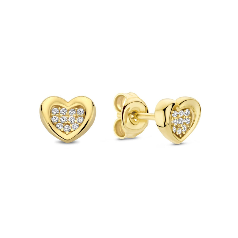 Beloro Jewels Regalo d'Amore 9 karat gold earring set with heart BO90051-zoom-