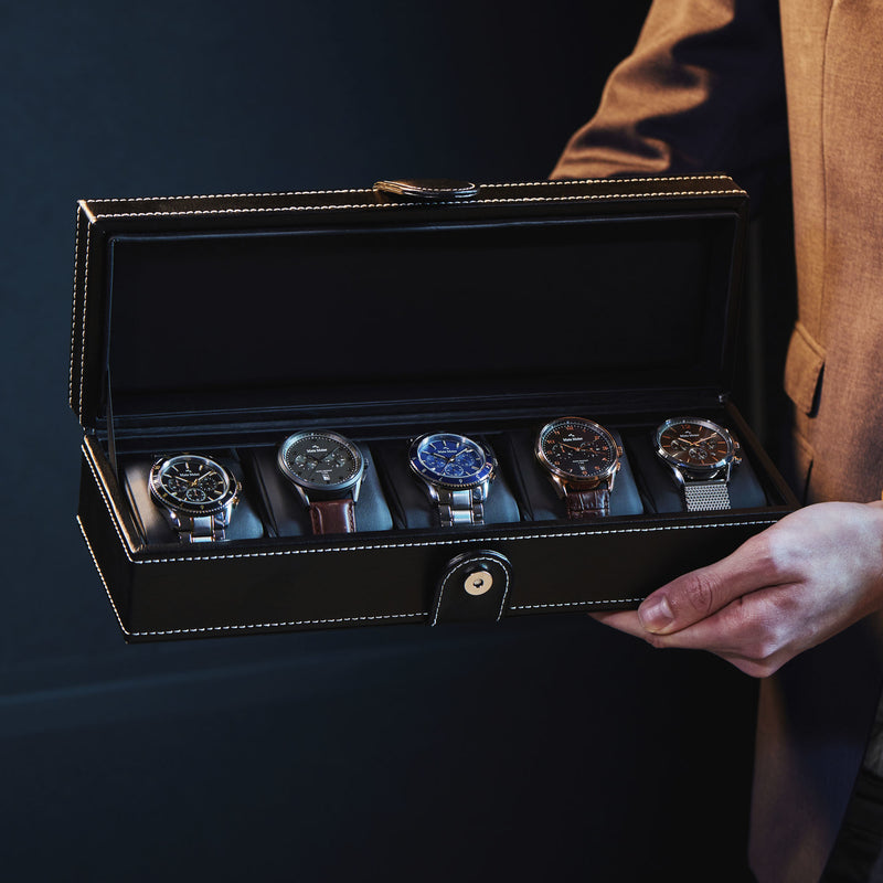 Mats Meier Mont Fort Black Watchbox voor 5 Watchs-zoom-