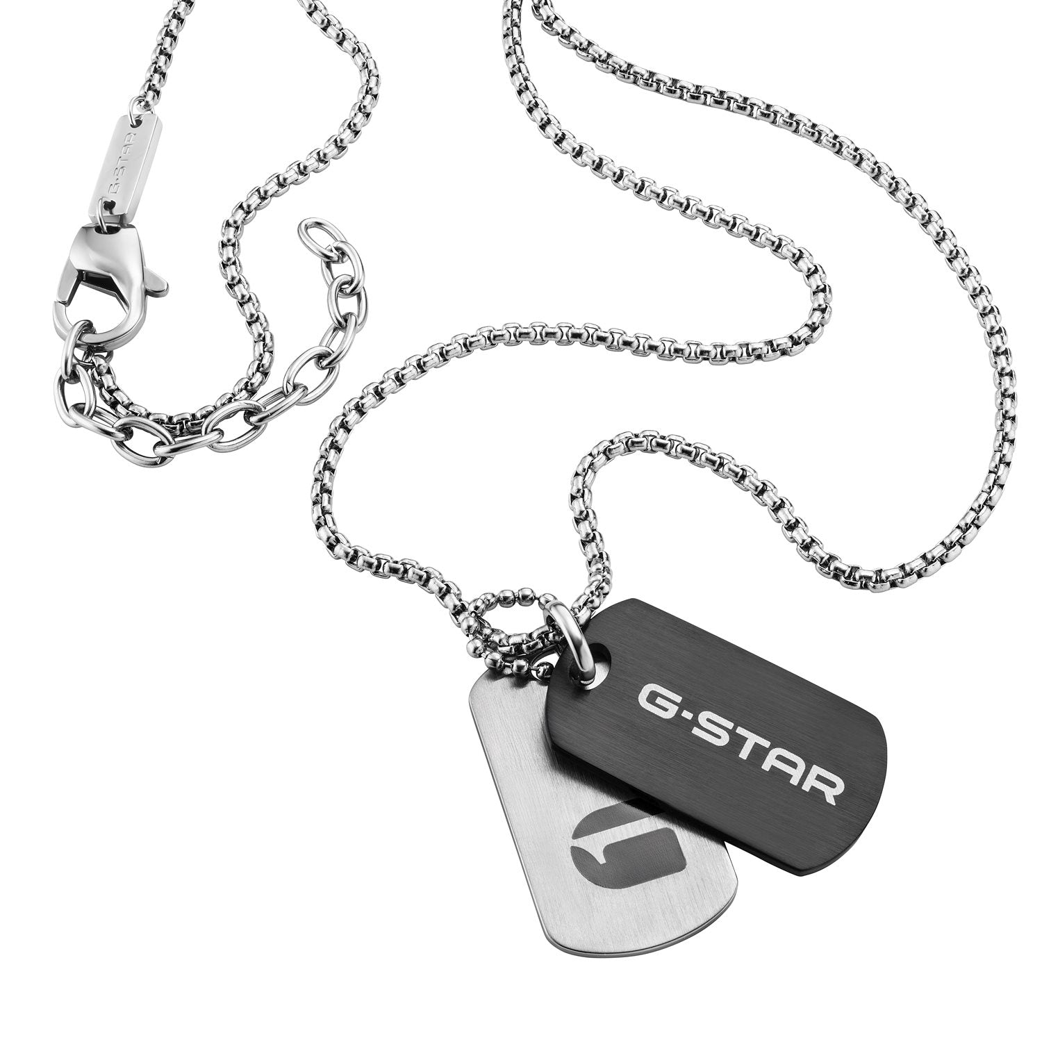 G-Star M-Tag Silver-Tone Necklace GSJ.101.02