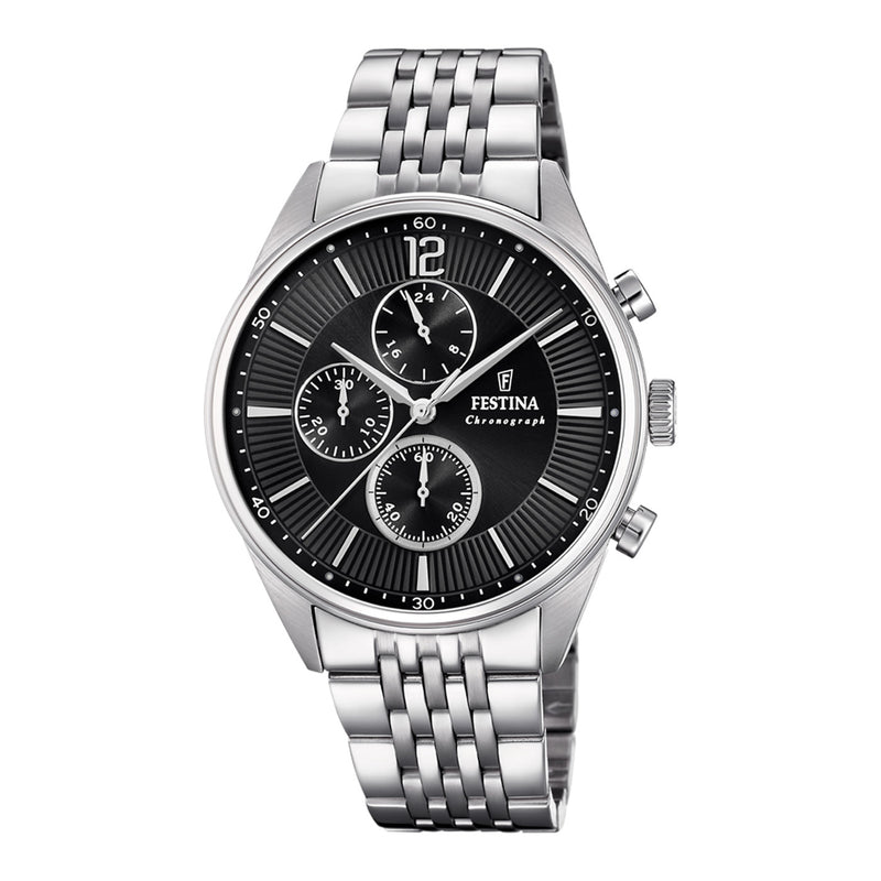Festina Timeless Chrono Silver Watch F20285/4-zoom-