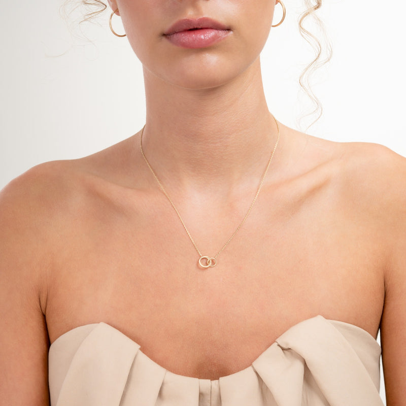 Isabel Bernard Le Marais Enlace 14 karat gold necklace IB340177-zoom-