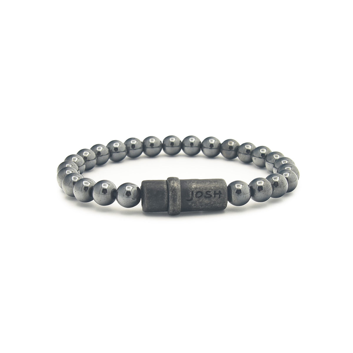 Josh Natural stone Bracelet 09285-BRA-VB/HEMATIT/M