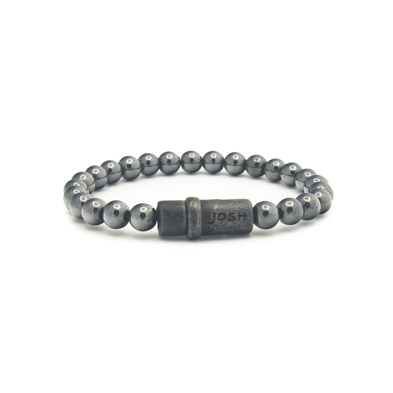 Josh Natural stone Bracelet 09285-BRA-VB/HEMATIT/M-zoom-