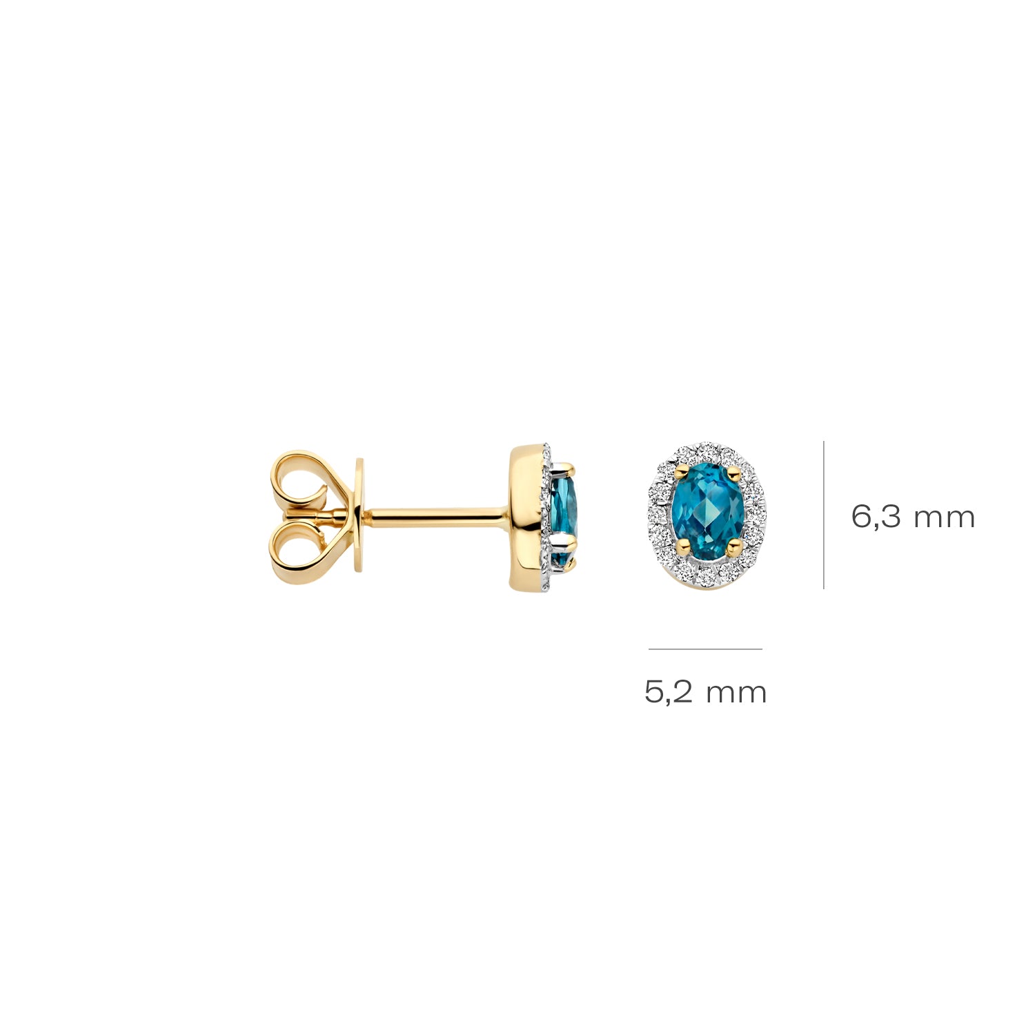 Blush Natural Diamonds 14 karat gold Earrings 7636YDL