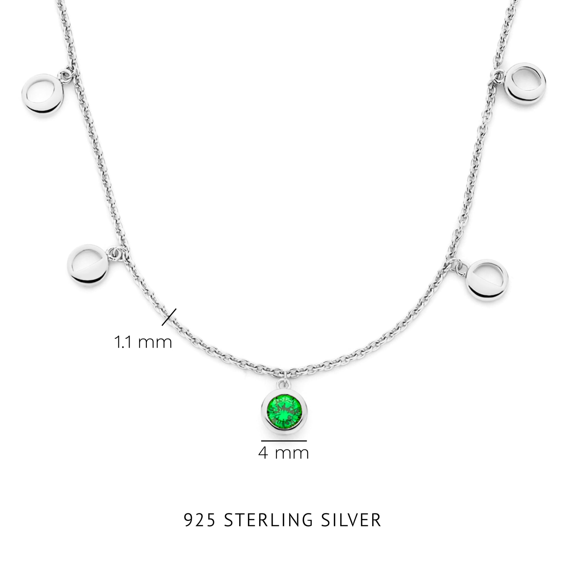 Violet Hamden Luna 925 Sterling Silver Necklace VH340041