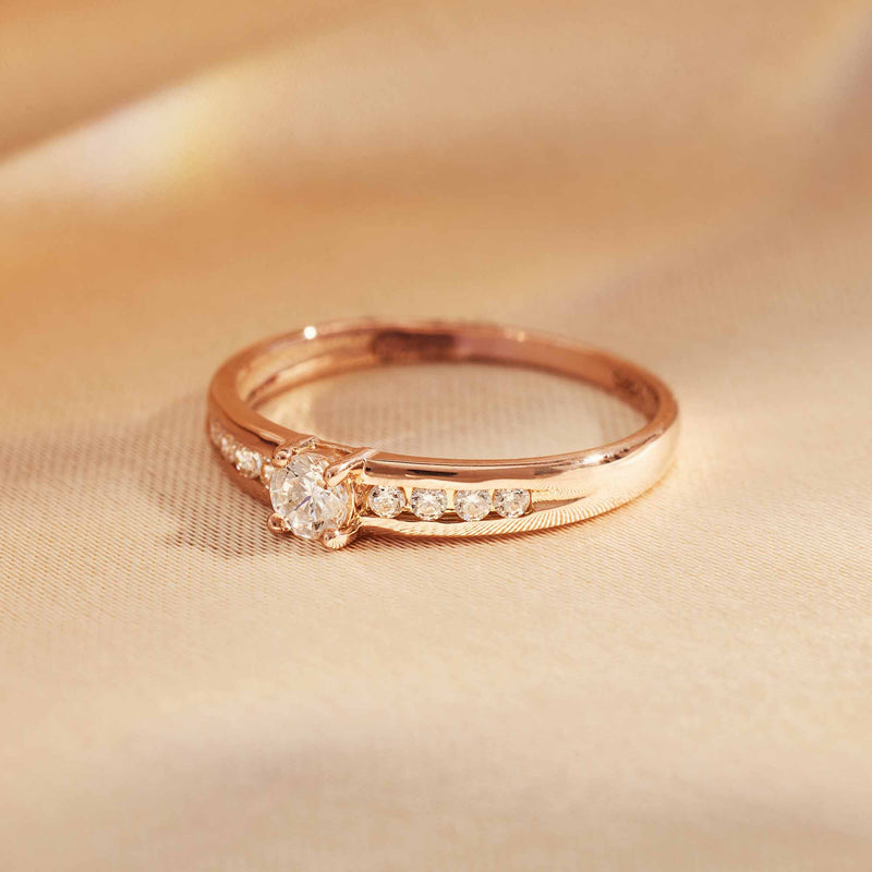 Isabel Bernard La Concorde Estee 14 Carat Rosegold Ring IB330075-50 (size: 50)-zoom-