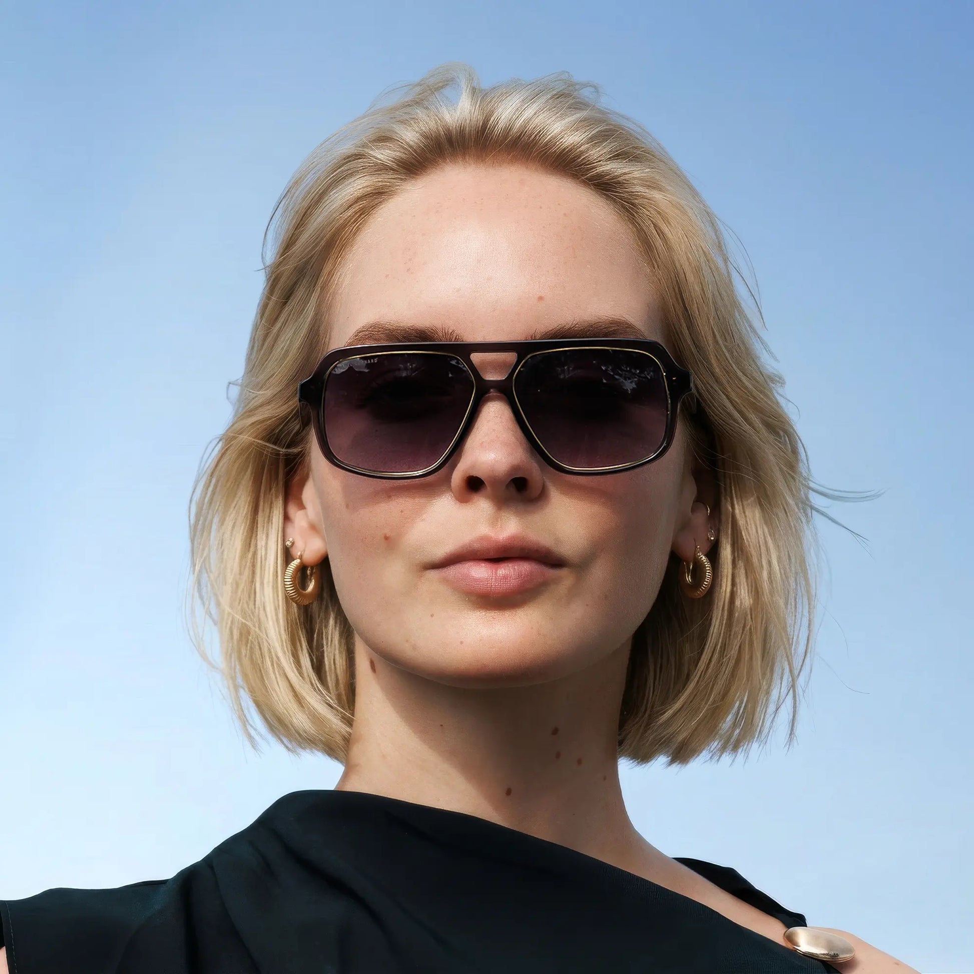 Isabel Bernard La Vilette Milky Grey Sunglasses IB380009-03-01