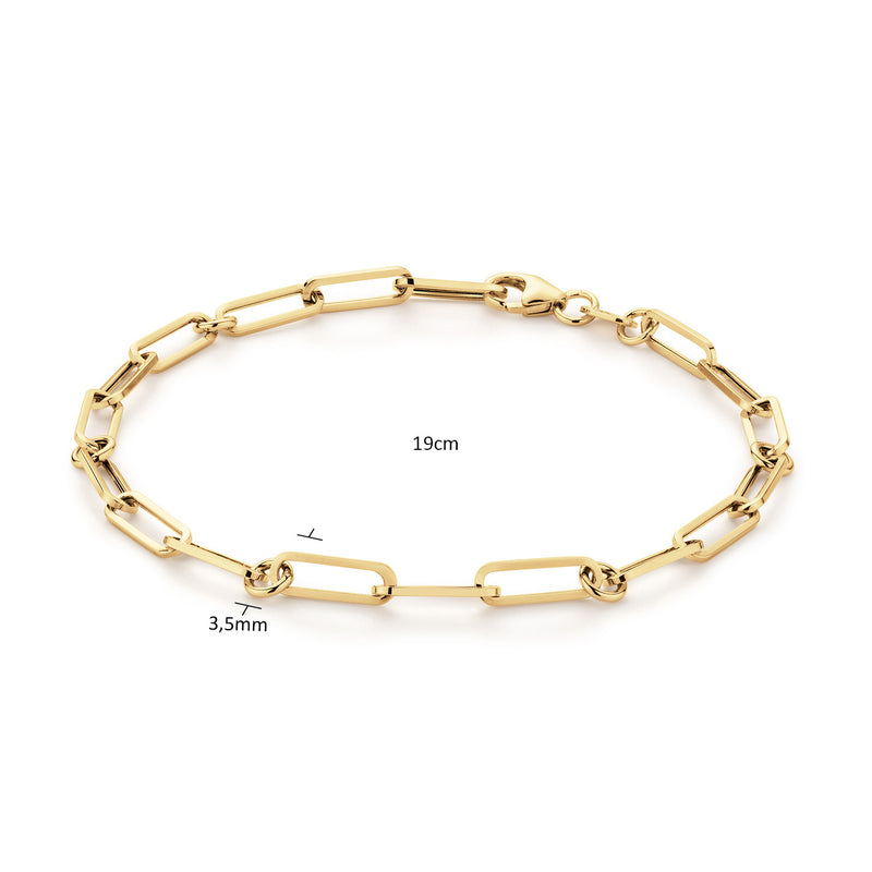 Jackie Gold Pirouette Boxlink 14 Karat Gold Bracelet 585 JKB25.503-zoom-