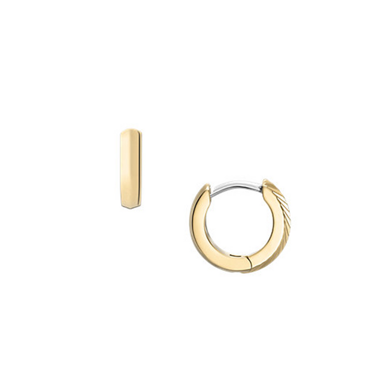 Fossil Harlow Gold Coloured Stainless Steel Earrings JF04912710-zoom-