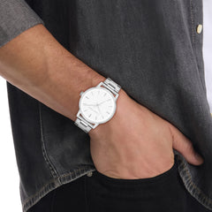 Calvin Klein Linked Wit Heren Horloge 2002-CK25200501