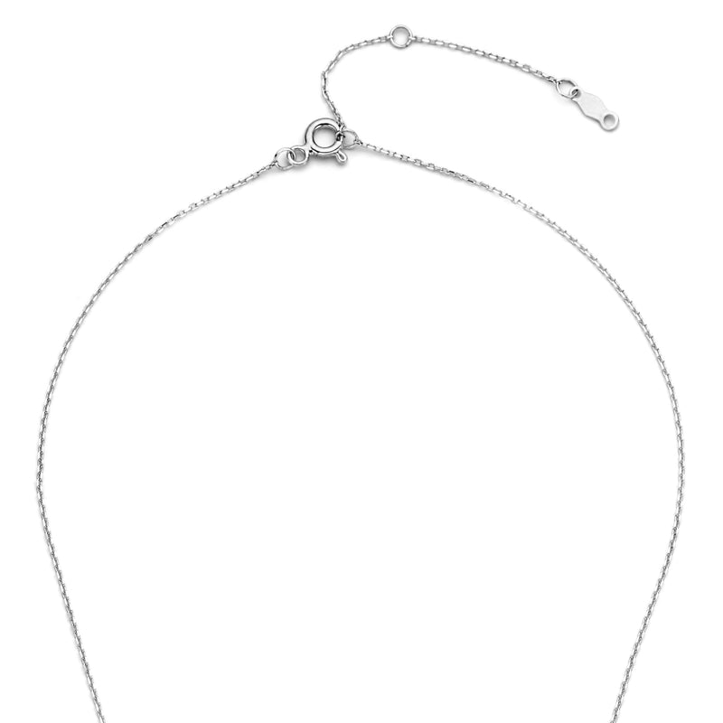 Isabel Bernard De la Paix Hanaé 14 Carat Whitegold Necklace | diamond 0.14 ct | IBD350010-zoom-