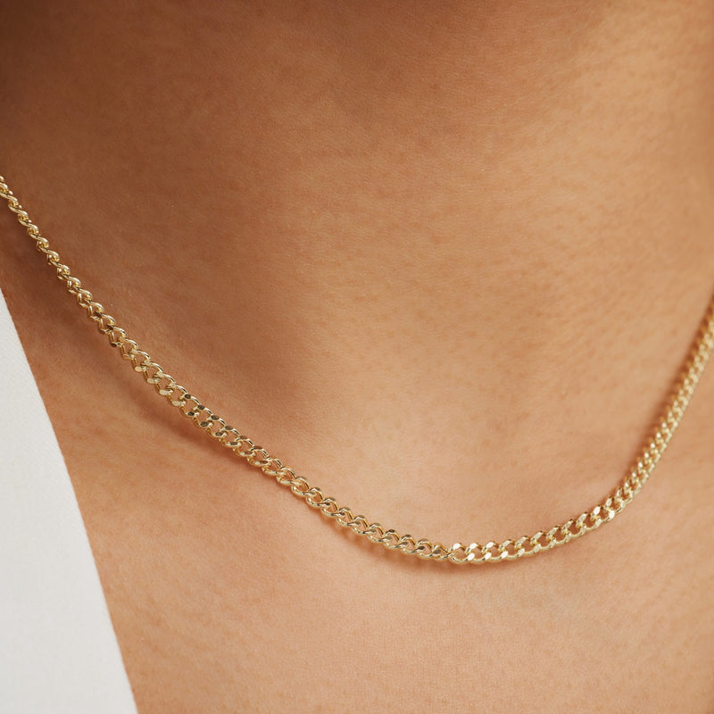 Isabel Bernard Aidee Julee 14 Carat Golden Schakel Necklace IB340111-zoom-