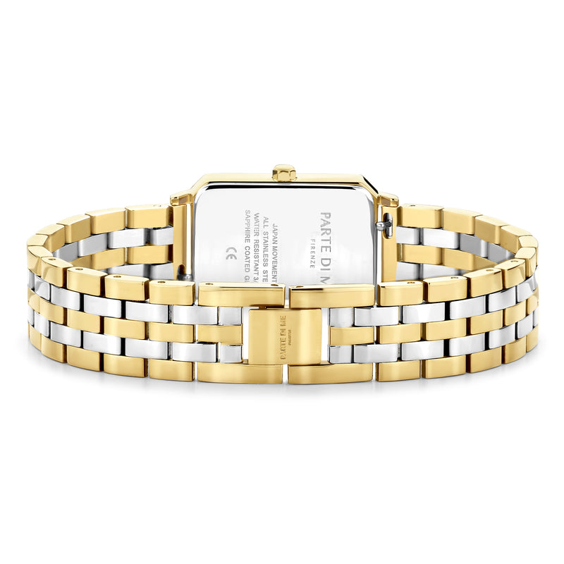 Parte Di Me Orologio Rechthoekig Women'sWatch Gold-coloured and Silver-coloured PDM09008-zoom-