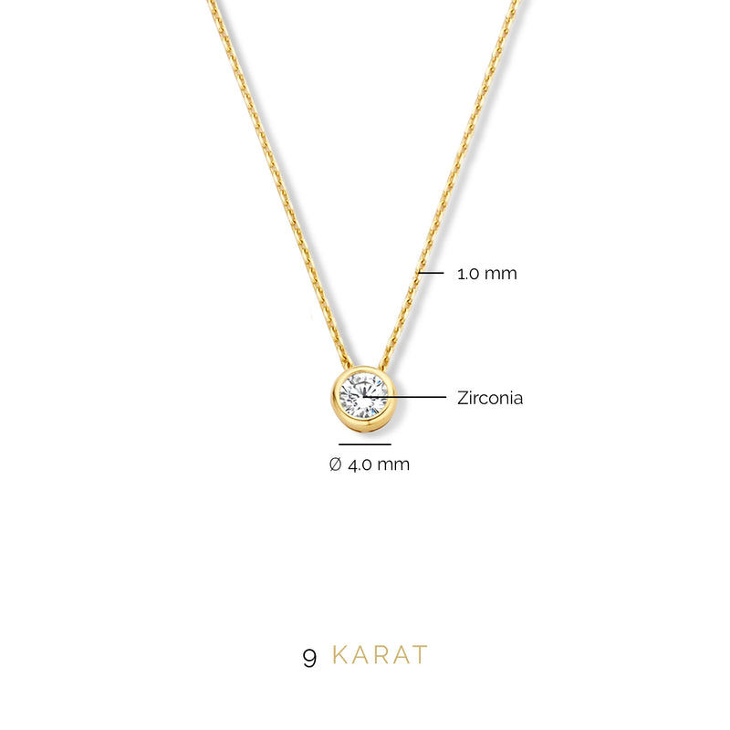 Beloro Jewels Monte Napoleone Lucilla 9 carat gold Necklace BO340010-zoom-