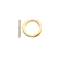 Blush Diamonds 14 karat gold Hoop Earrings 7612BDI