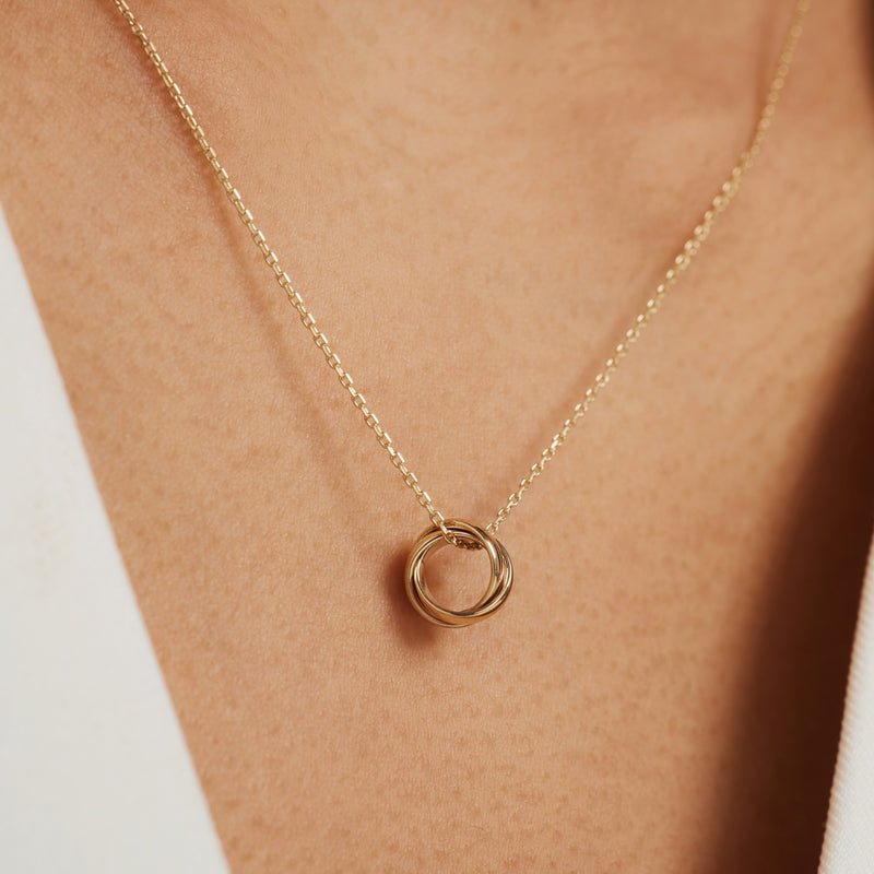 Isabel Bernard Rivoli Méline 14 Carat Golden Necklace IB340150-zoom-