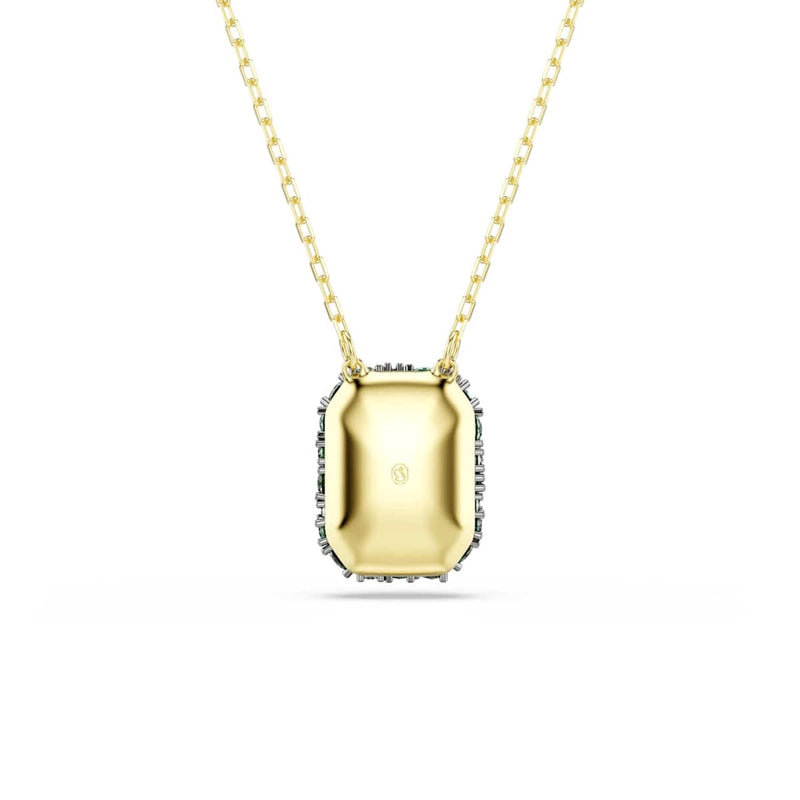 Swarovski Sublima Glam Gold-Tone Necklace with Green Pendant 5752884-zoom-