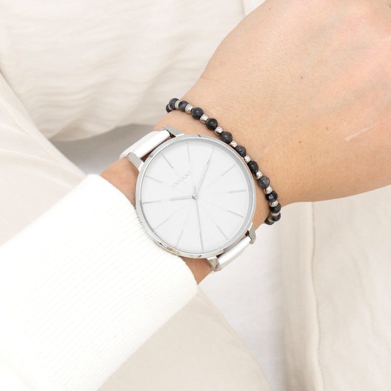 OOZOO Timepieces White Watch C11345-zoom-