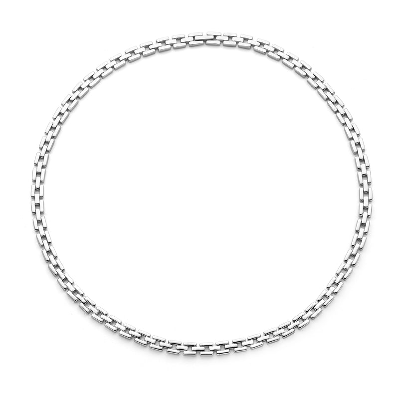 Parte Di Me Bibbiena Poppi Dante 925 Sterling Silver Link Necklace PDM34089-zoom-