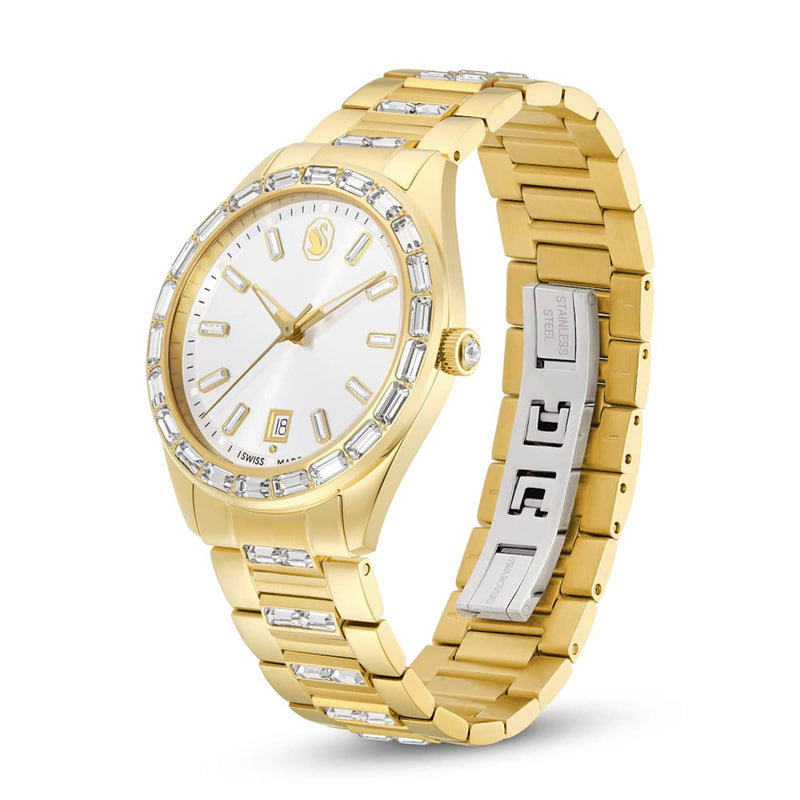 Swarovski Matrix Gold-Tone Watch 5745534-zoom-