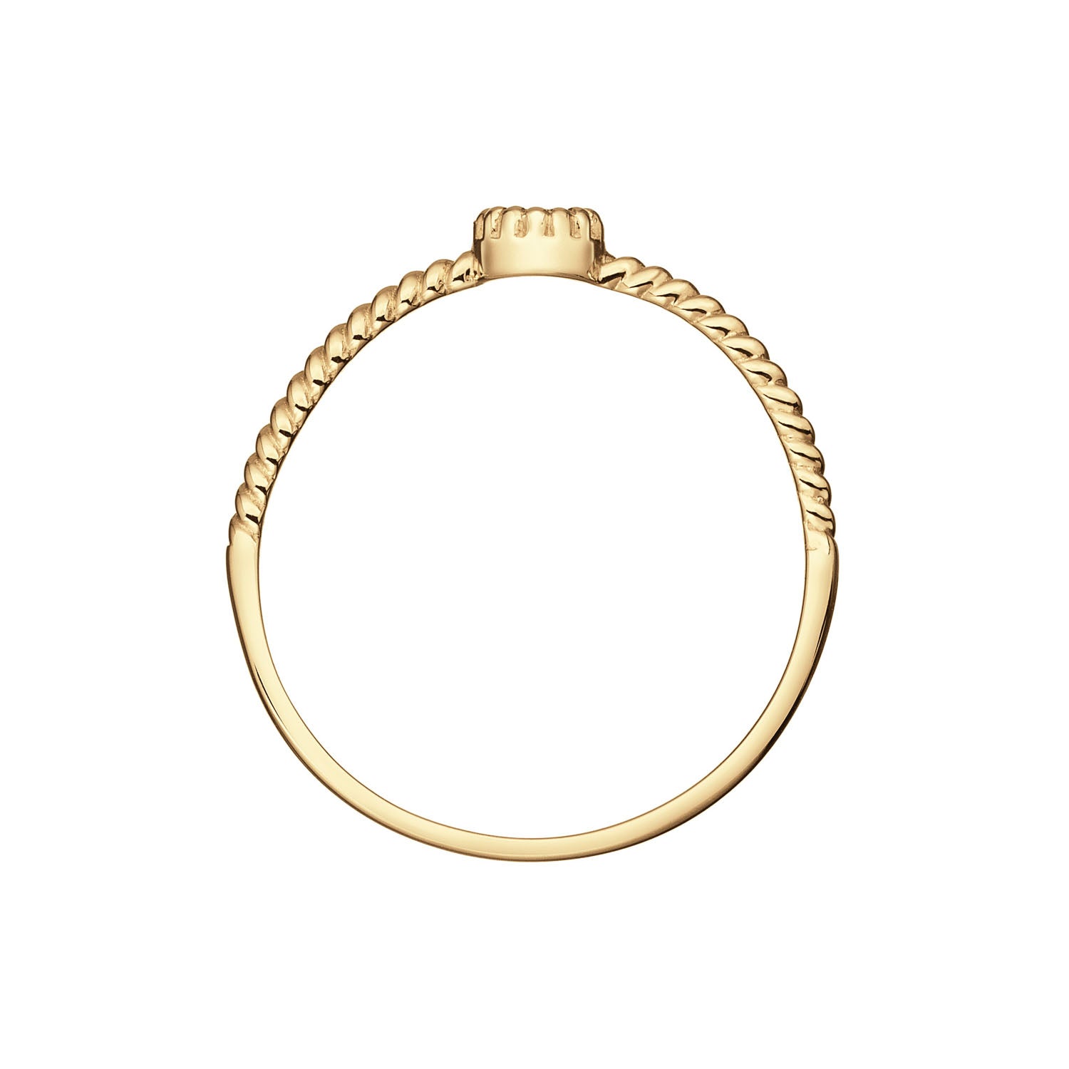 Jackie Gold Grimaldi White Topaz 14 Karat Gold Ring 585 JKR25.511-54