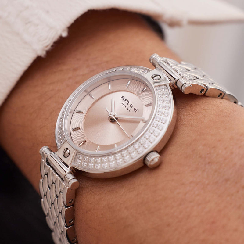 Parte Di Me Orologio Rond Women'sWatch Silver-coloured and Taupe PDM09009-zoom-