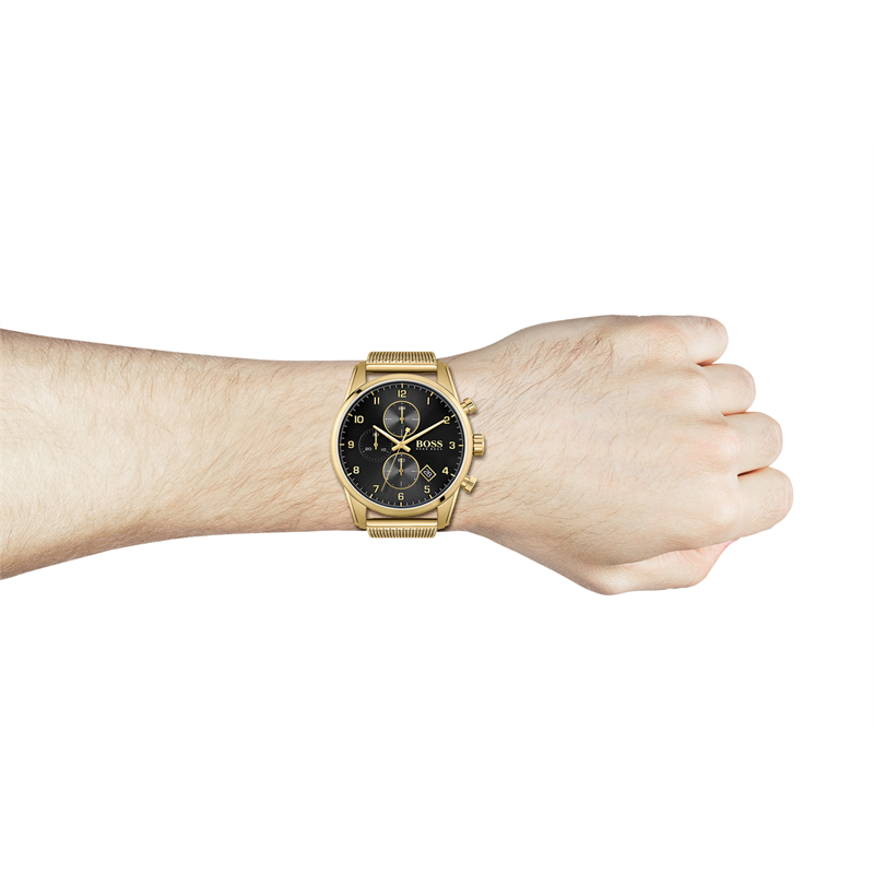 Hugo Boss BOSS SKYMASTER Zwart Heren Horloge 2002-HB1513838