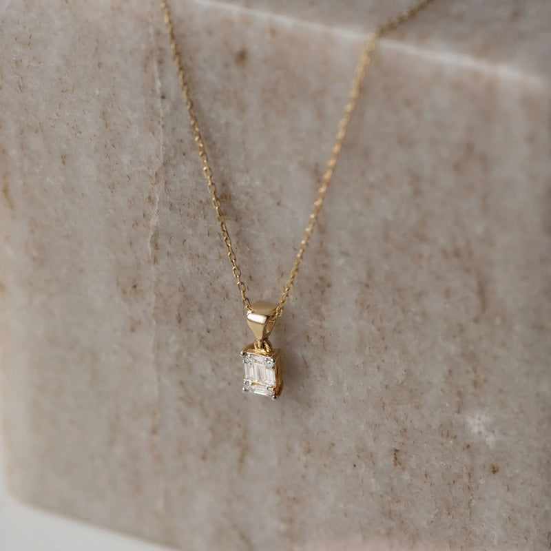 Isabel Bernard De la Paix Maxime 14 Carat Golden Necklace | diamond 0.11 ct | IBD350017-zoom-