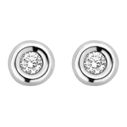 Blush Diamonds 14 karat white gold Ear Stud 7628WDI
