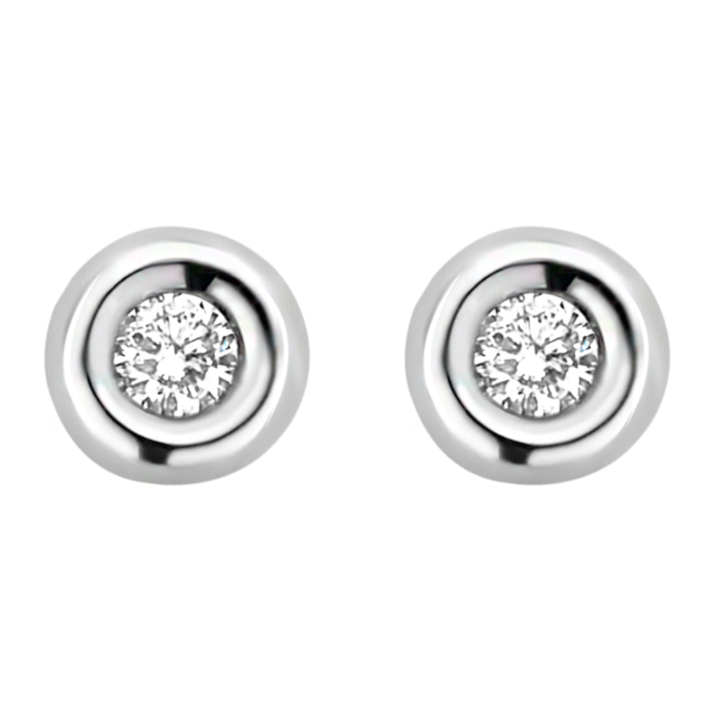 Blush Diamonds 14 karat white gold Ear Stud 7628WDI