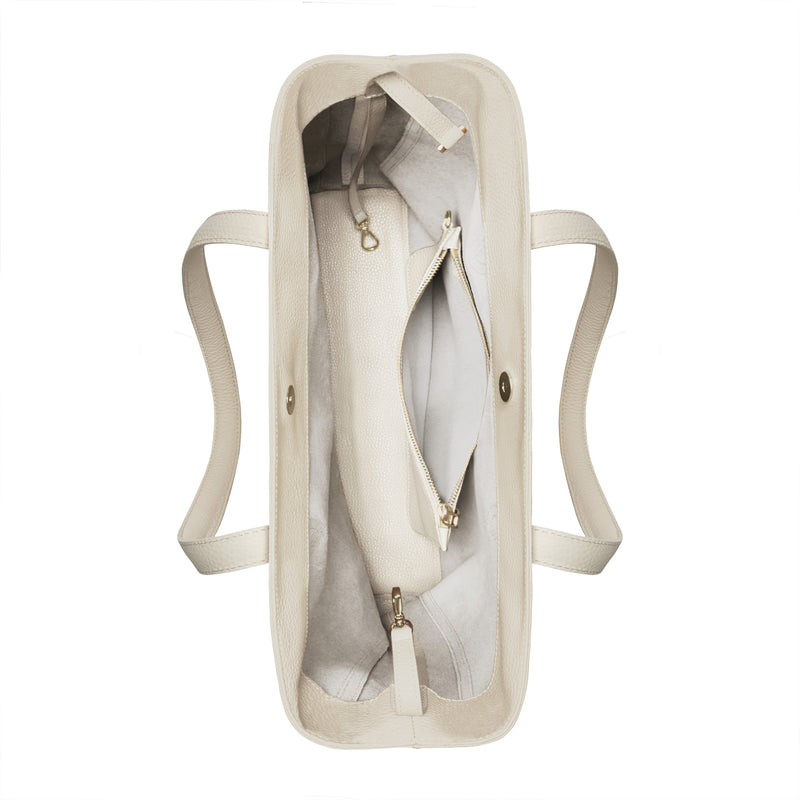 Isabel Bernard Honoré Francine Crème Kalfsleren Shopper IB25048-zoom-