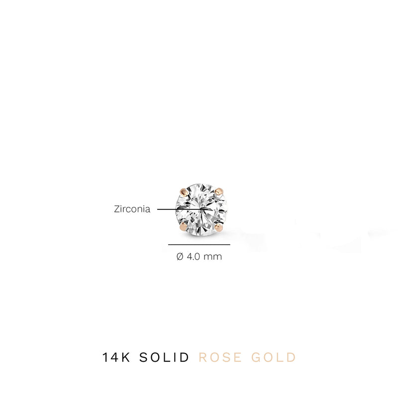 Isabel Bernard La Concorde Lourdes 14 Carat Rosegolden Ear Studs IB360208-zoom-