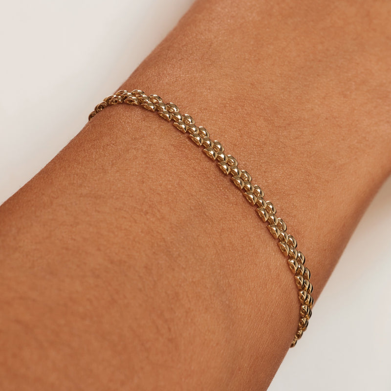 Isabel Bernard Aidee Rosine 14 Carat Golden Chain bracelet IB320137-zoom-