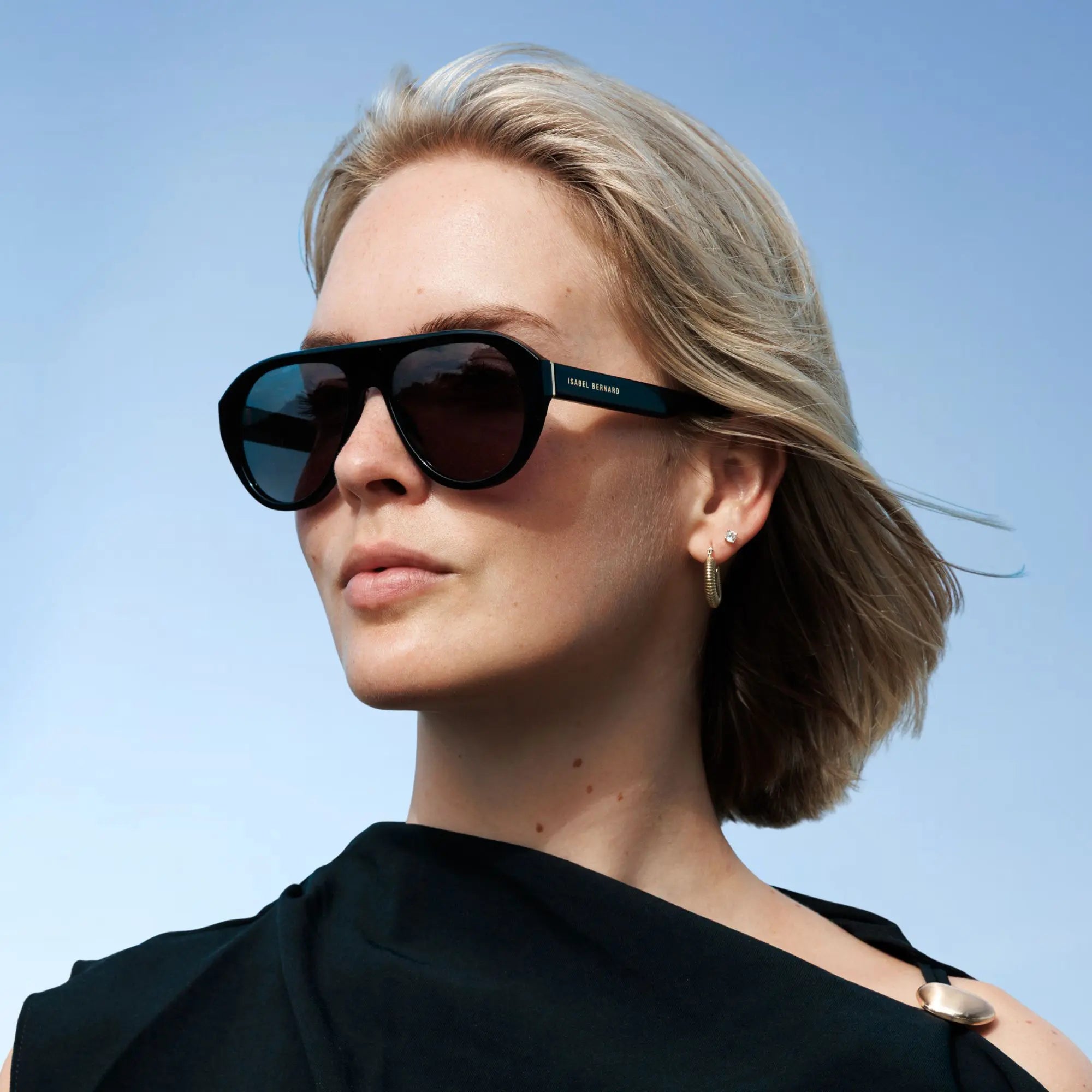 Isabel Bernard La Vilette Black Sunglasses IB380012-01-01