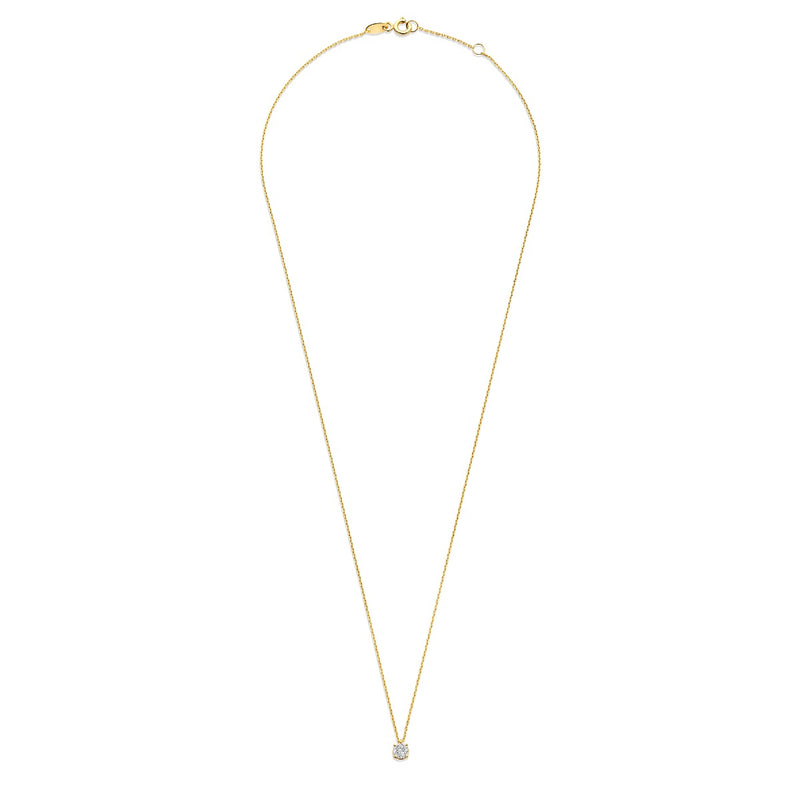 Beloro Jewels Monte Napoleone Stella 9 Karat Gold Necklace BO340044-zoom-