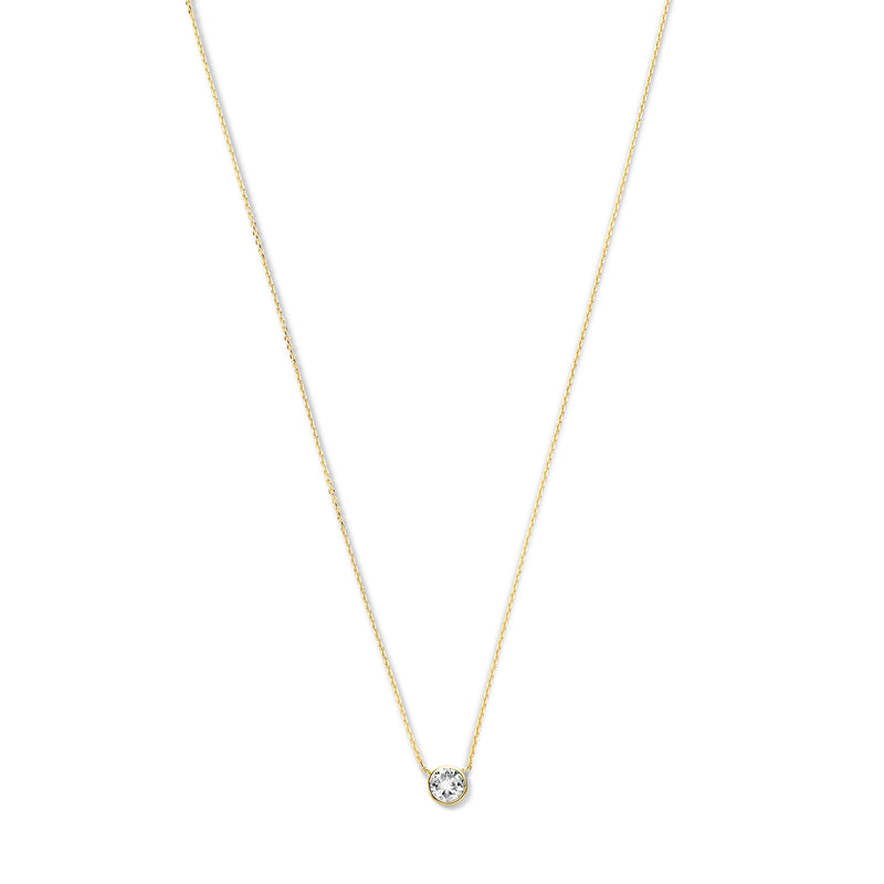 Violet Hamden Venus 925 Sterling Silver Gold-coloured Necklace with Birthstone VH340010-NOV-zoom-