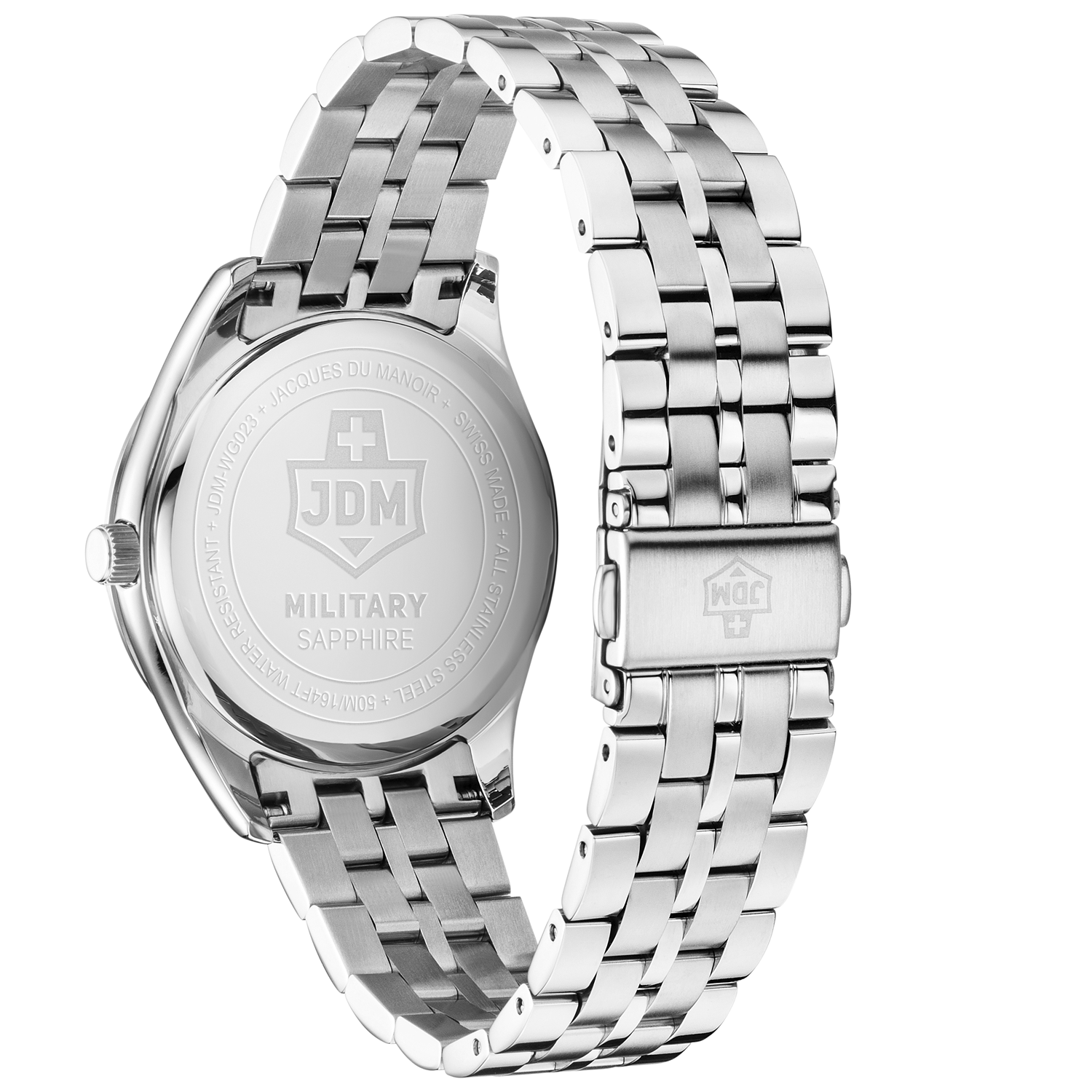 JDM Military Interlaken Gents Black Sunray Men's Watch JDM-WG023-03