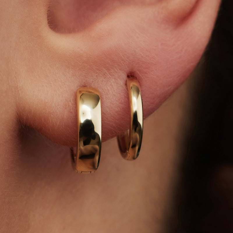 Isabel Bernard Cadeau d'Isabel 14 Carat Golden Earrings Set IB90147-zoom-