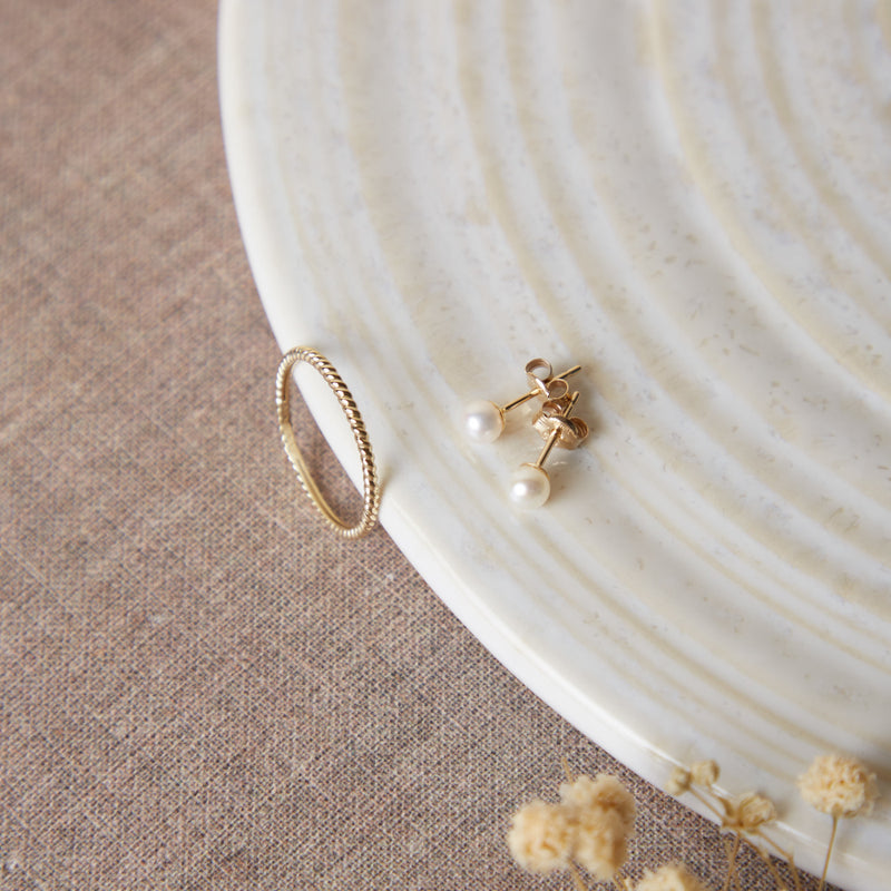 Blush Gold Ear Stud 7136YPW-zoom-