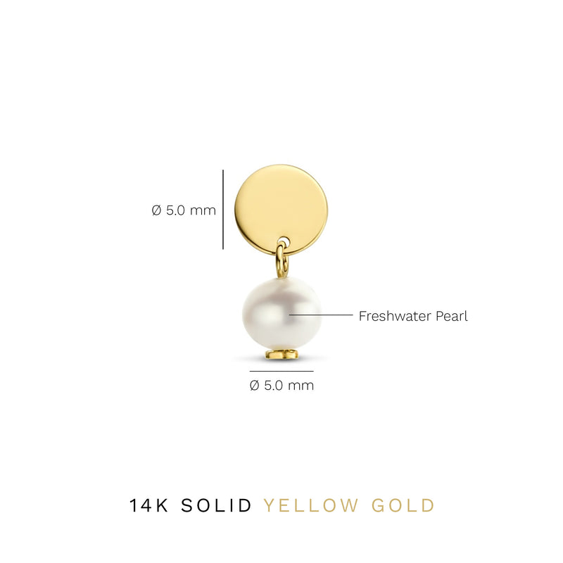 Isabel Bernard 14 Karaat Gouden Belleville Luna Oorbellen IB360037-zoom-