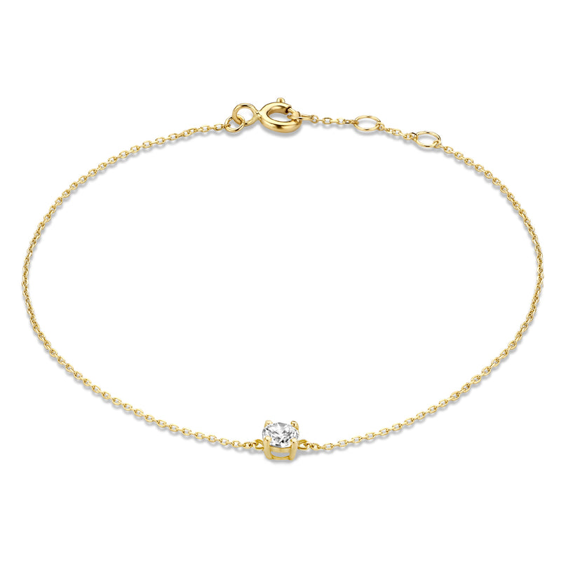Isabel Bernard Le Marais Loane 14 Carat Golden Bracelet IB320103 (Length: 16.50-18.50 cm)-zoom-