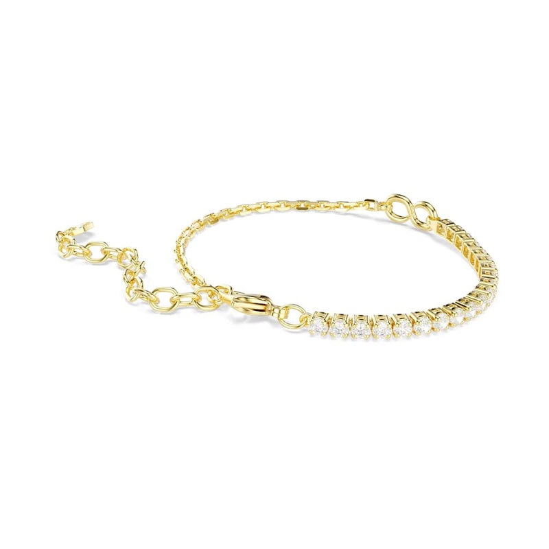 Swarovski Matrix Tennis Gold-Tone Chain Bracelet 5753925-zoom-