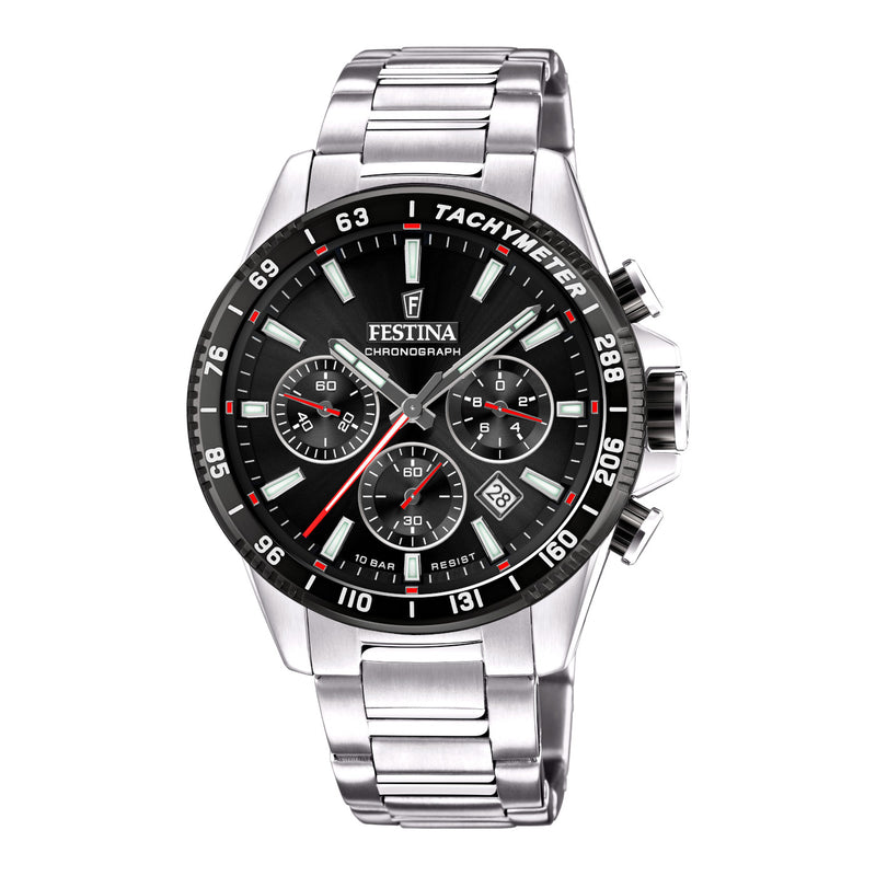 Festina Timeless Chrono Silver Watch F20560/6-zoom-