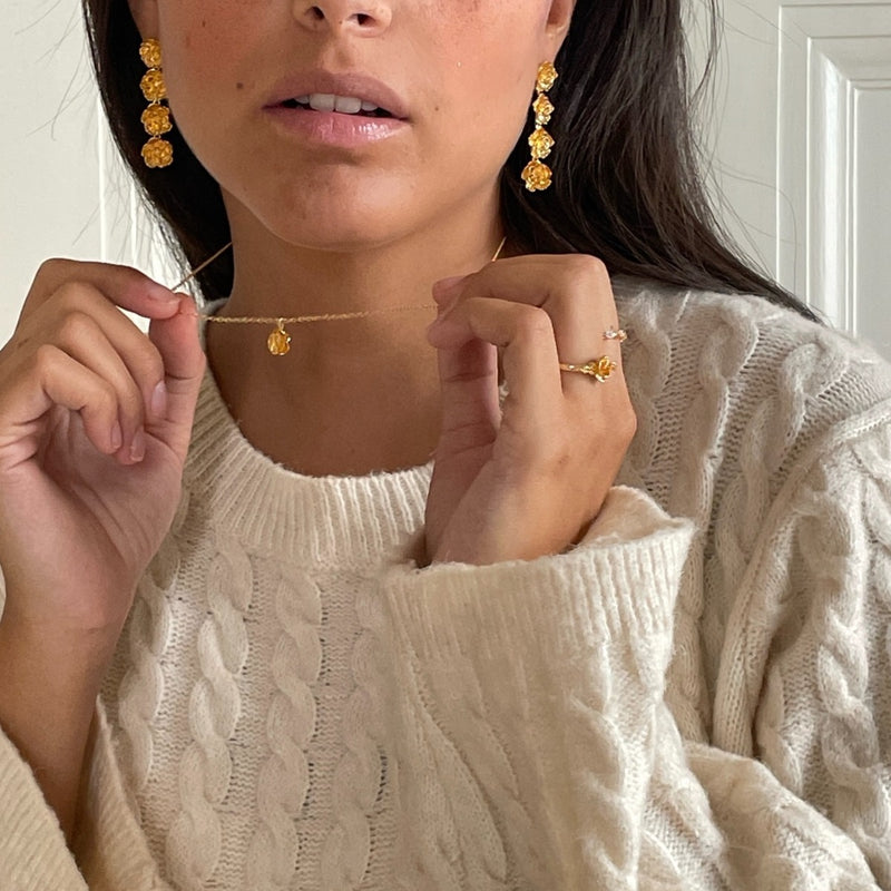 24Kae Gold Earrings 424108Y-zoom-