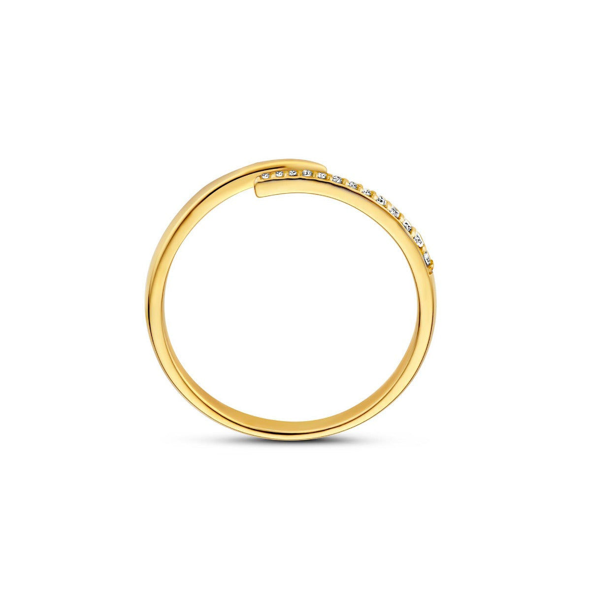 Isabel Bernard De la Paix Flavie 14 Karat gold ring with diamond 0.08 carat IBD330034-54