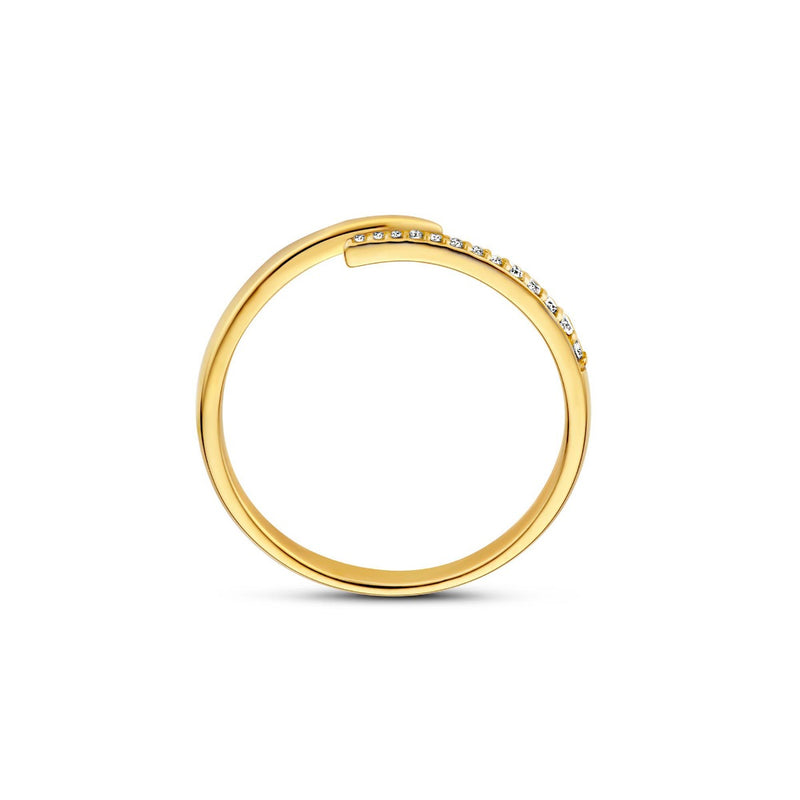 Isabel Bernard De la Paix Flavie 14 Karat gold ring with diamond 0.08 carat IBD330034-54-zoom-