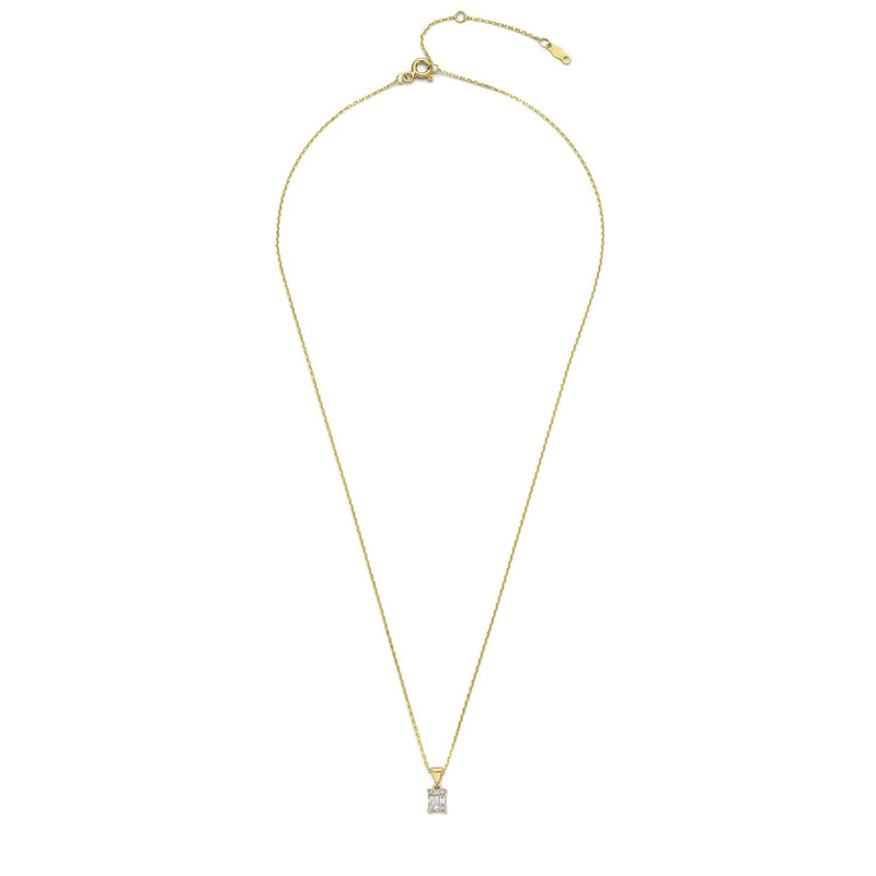 Isabel Bernard De la Paix Maxime 14 Carat Golden Necklace | diamond 0.11 ct | IBD350017-zoom-